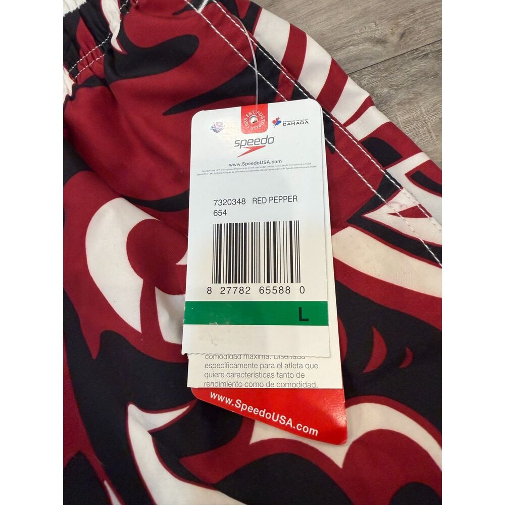 Speedo Men's Swim Trunks Size L NEW - Picture 4 of 5